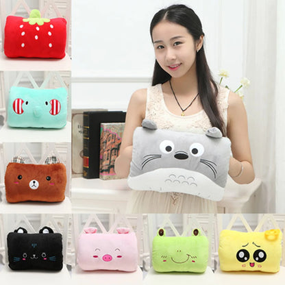 Children's Plush Pillows Hand Warmers Gloves Adults Cartoon Nap Pillows Cushions Creative Hand Warmers Plush Children's Day Gift