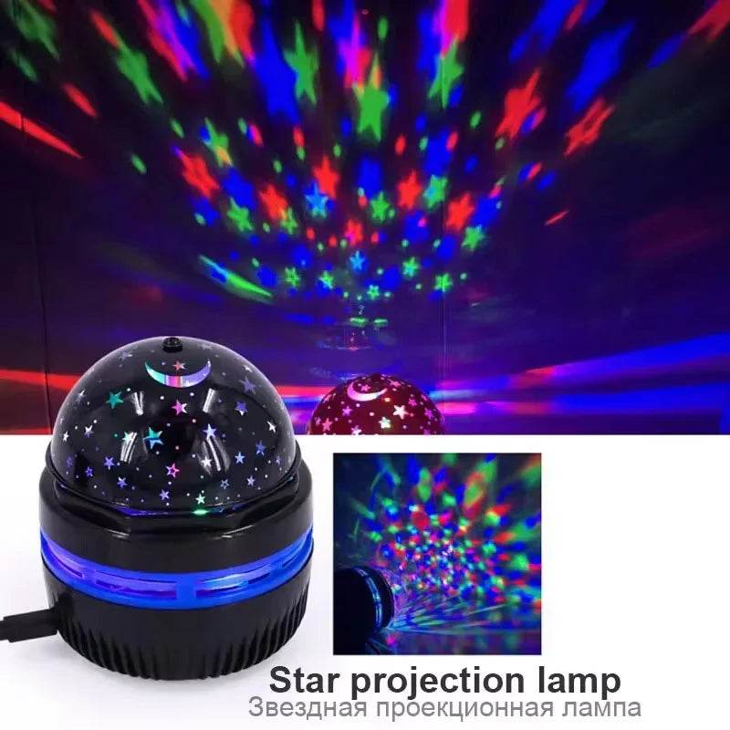 LED Starry Sky Night Lights USB Rotating Projector Lamp Magic - HORA GIFT