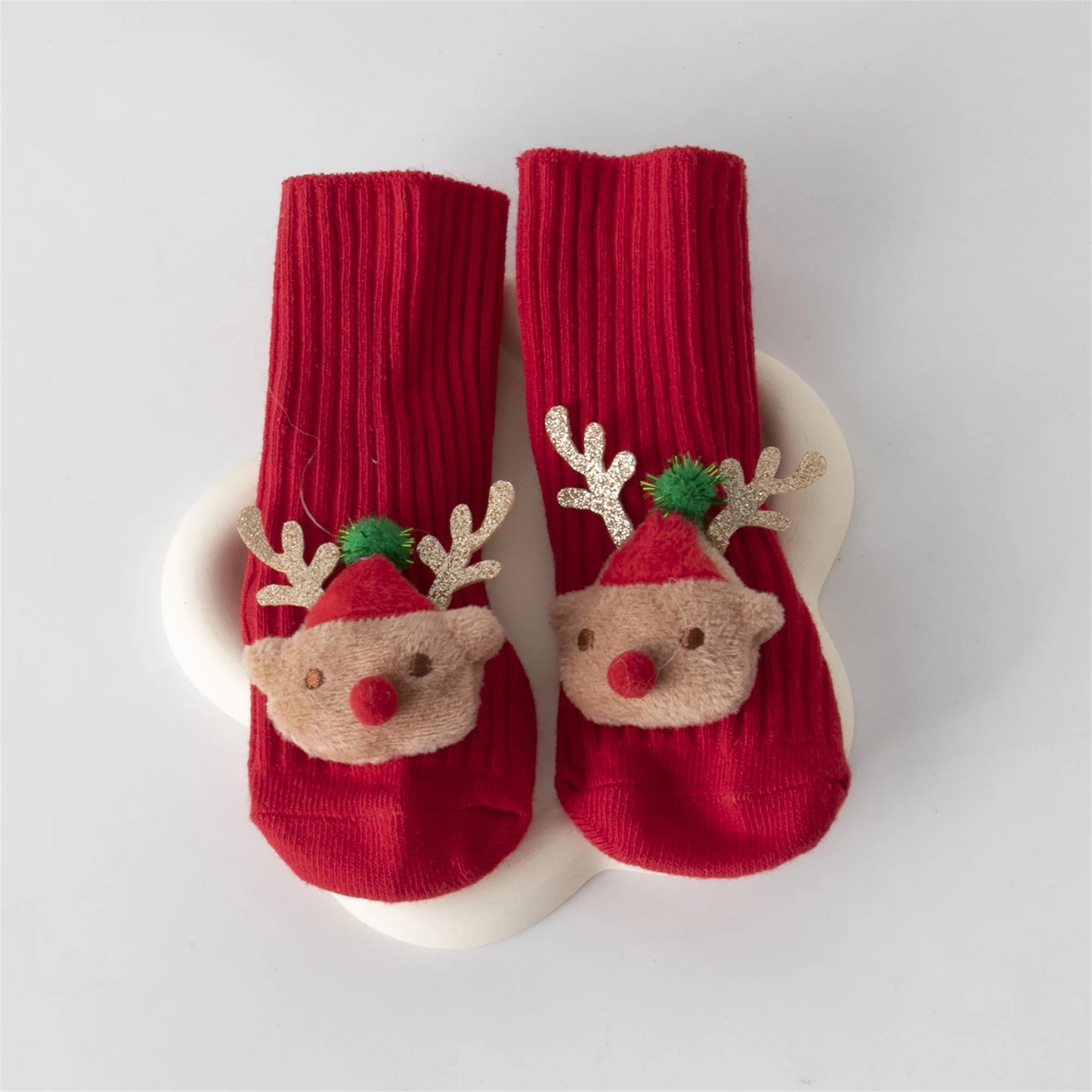 Adorable Snowman Penguin Christmas Socks Warm Cozy Knit Socks for Kids Boys Girls Xmas Holiday Gift Winter Socks