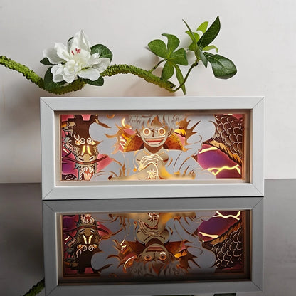 3D Anime Motion Night Light Anime Laser Lamp Box Led Light For Bedroom Desk Decor Manga Birthday Gift Table Lamps Lightbox