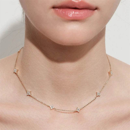 Original Design Flower Crystal Necklace - HORA GIFT
