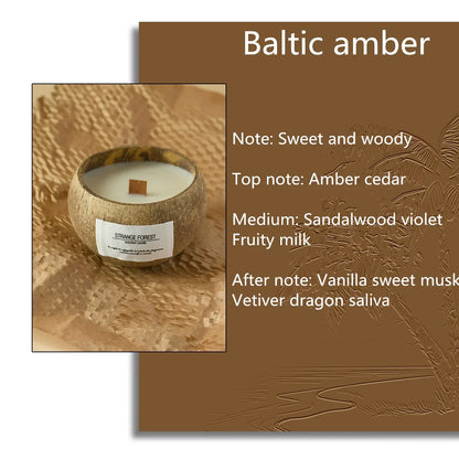 natural coconut shell scented candles, home fragrance Companion Hand Gift