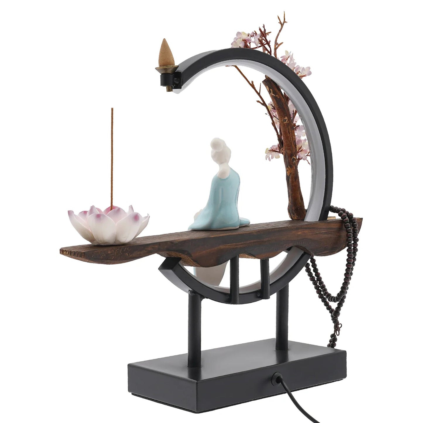 Modern Chinese Backflow Incense Burner: Elegant Décor with Soothing Fragrance for Relaxation and Stress Relief