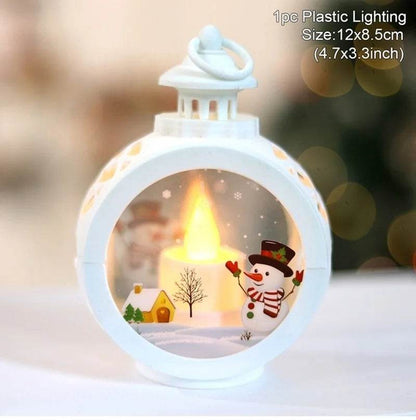 Christmas Round Wind Light Merry Christmas Decoration for Home - HORA GIFT